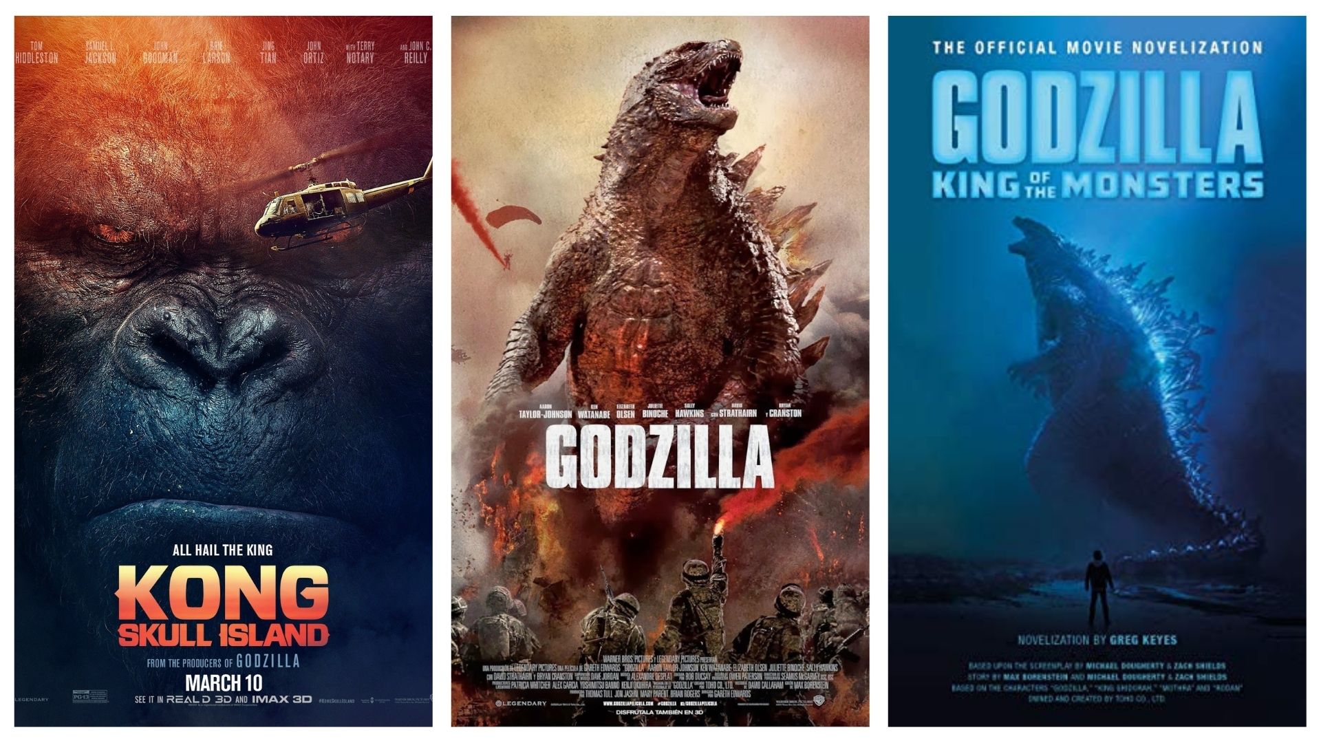 Películas previas Godzilla vs Kong